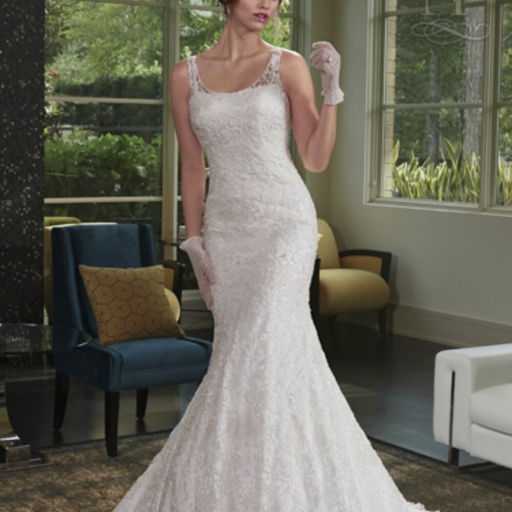 MARYS BRIDAL 6419 DIAMOND WHITE  size 4